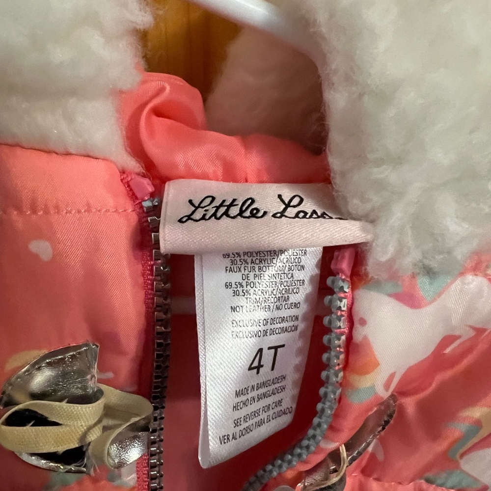 Little Lass Pink and Cream Jacket